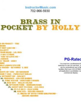 Brass In Pocket by Holly