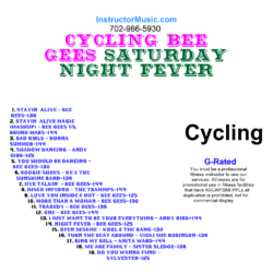 Cycling Bee Gees Saturday Night Fever