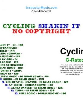 Cycling Shakin It (Royalty Free)