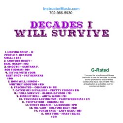 Decades I Will Survive