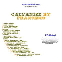 Francesco’s long list of tracks comes full circle with the 3rd of recent customs. His new workout mix begins with French house duo Modjo, called “Lady”. Nothing but hits follow with “Kiss”/Prince", “Perfect Every Breath”/Ed Sheeran and “Another Night”/Real McCoy. Other highlights include “Smooth”/Santa, “Time”/Culture Club and “Don't Start Now”/Dua Lipa. This mix is PG-Rated.