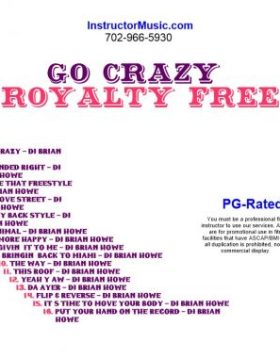 Go Crazy Royalty Free