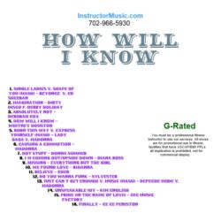 How Will I Know