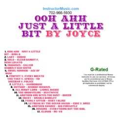 Ooh Ahh Just a Little Bit by Joyce