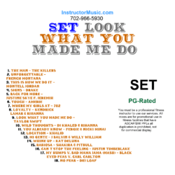 SET Look What You Made Me Do
