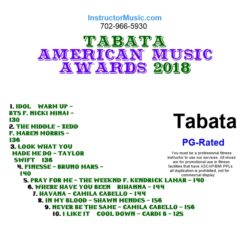 Tabata American Music Awards 2018