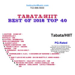 Tabata/HIIT Best of 2018 Top 40