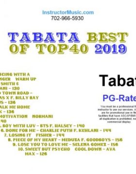 Tabata Best of Top40 2019