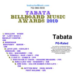 Tabata Billboard Music Awards 2019