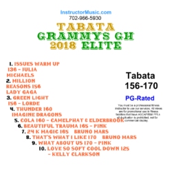 Tabata Grammys GH 2018 Elite