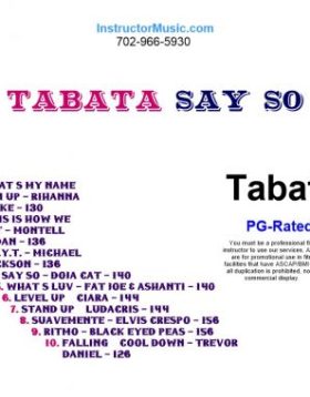 Tabata Say So