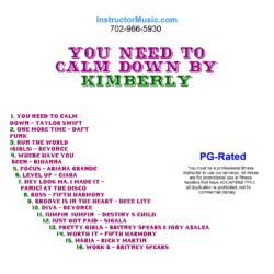 You Need To Calm Down by Kimberly